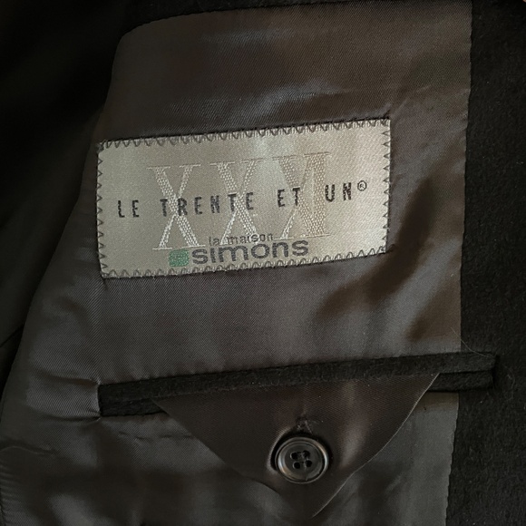 Loro Piana x Simons XXXI Men’s Blazer 100% Cashmere Black Lanzawood SPJ Sz 40R - Picture 10 of 13